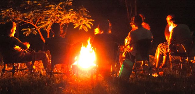 Campfire, Lake Manyara, tanzania